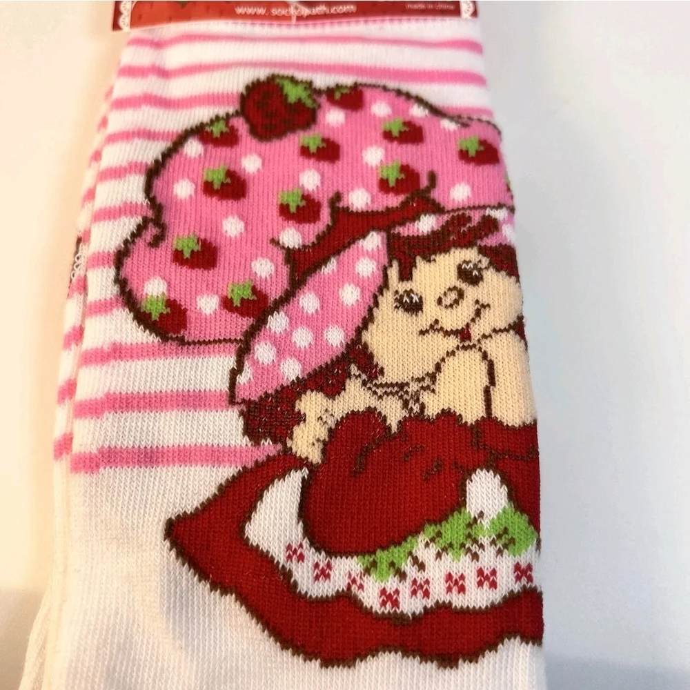4/$25 Strawberry Shortcake Character Socks Fun Novelty Socks New